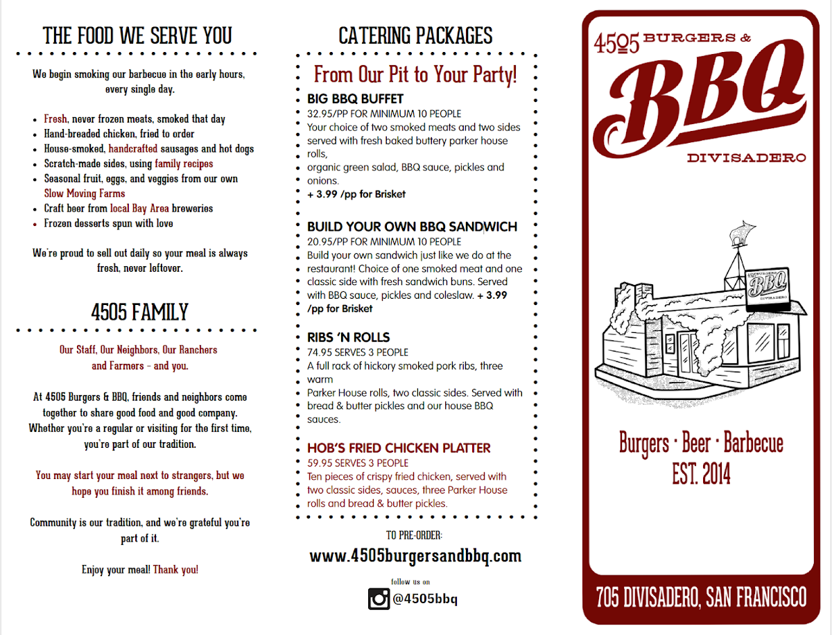 4505 Burgers & BBQ Menu - Image 2